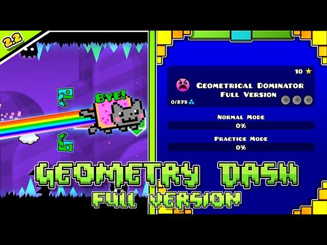 Geometrical Dominator Full Version (All Coins) | Geometry Dash Full Version | By MusicSoundsGD