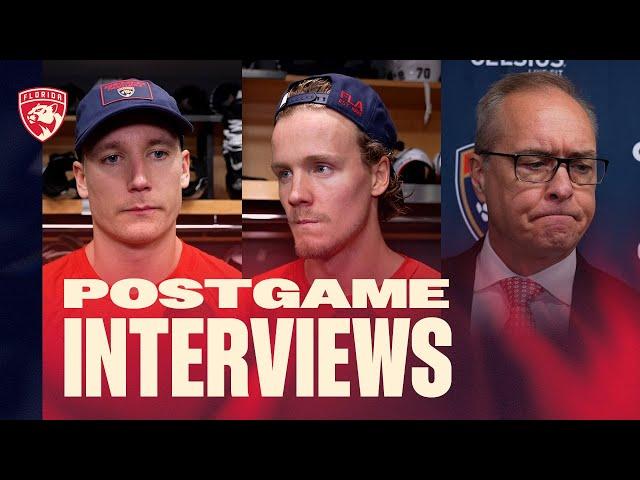 "How we're supposed to look, we're not there." | Gus, Boqvist & Coach Postgame Reaction | 11.21.24