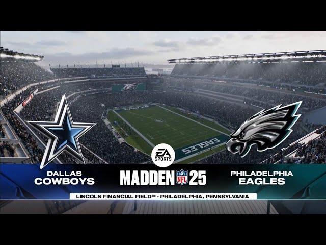 Cowboys vs Eagles Week 17 Simulation (Madden 25 PS5)