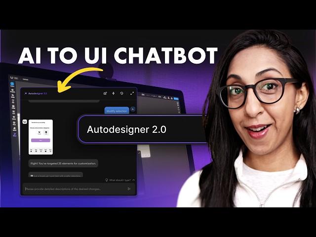 Chat with your UI Designs using Uizard Autodesigner 2.0!