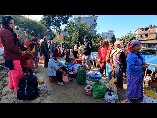 Organic Nepali Mountain village weekly Market of Nepal | video - 117 | Village Life | BijayaLimbu