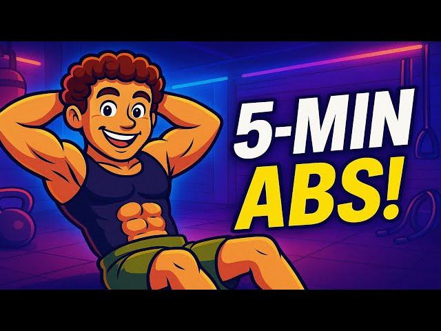 5-MINUTE ABS WORKOUT FOR WEIGHT LOSS AT HOME (NO EQUIPMENT NEEDED!)