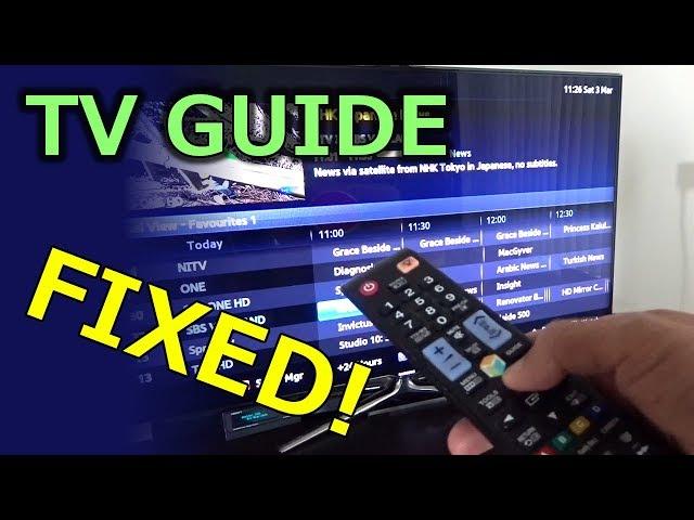 TV Guide (EPG) Fixed!