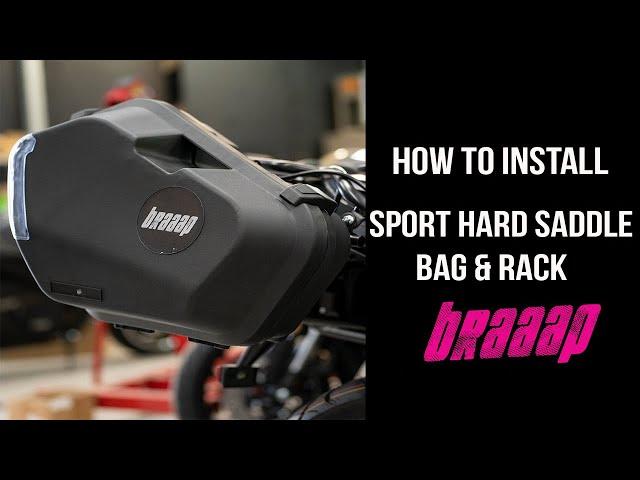 How to install your MotoE Sport Hard Saddle Bag & Rack