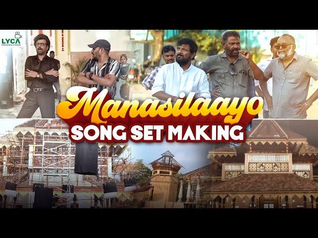 Manasilaayo Song Set Making | Rajinikanth | T.J. Gnanavel | Anirudh | Manju Warrier