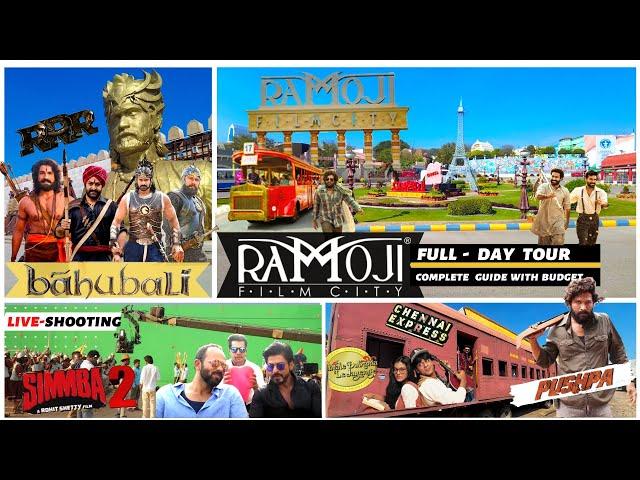 Ramoji Filmcity Tour- Live Shooting | Bahubali | Pushpa | RRR | Chennai Express | Golmaal | BTS |