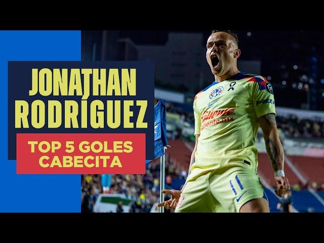 Los 5 mejores e increíbles goles de Jonathan Rodríguez con le Club América | ¡Cabecita a puerta!