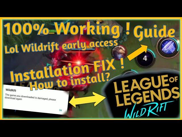 Paano idownload ang Lol Wild Rift Mobile early access 100% Working ! Installation guide |Kalokal  TV