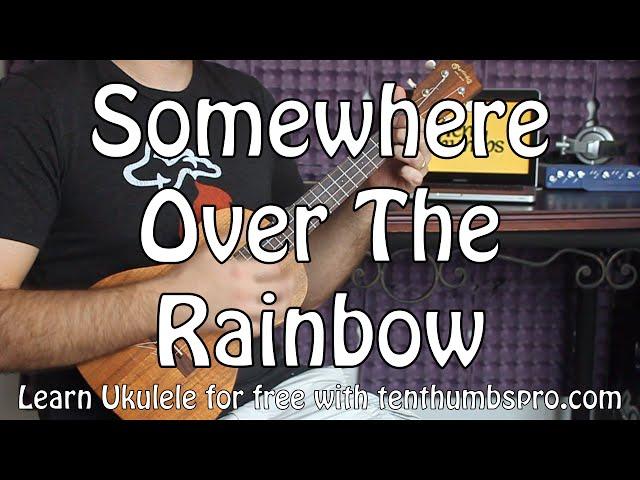 Somewhere Over The Rainbow - Easy Beginner Ukulele Tutorial - Iz
