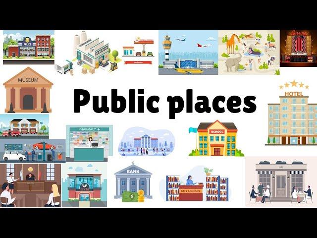 Learn Public places in English|Public places|Home schooling for kids|public places vocabulary|Vd:42