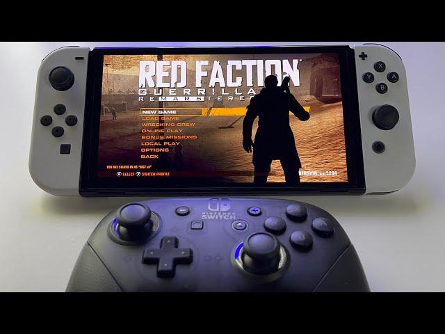 Red Faction Guerrilla Re-Mars-tered | Pro Controller + Switch OLED handheld gameplay