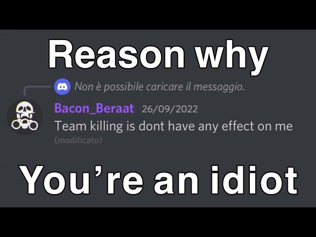 Bacon beraat, you absolutely idiot.