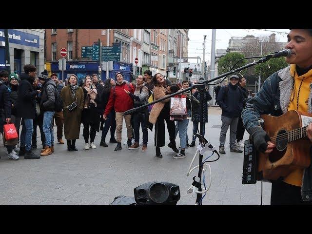 Jacob Koopman puts on a show for the Grafton Street crowd!