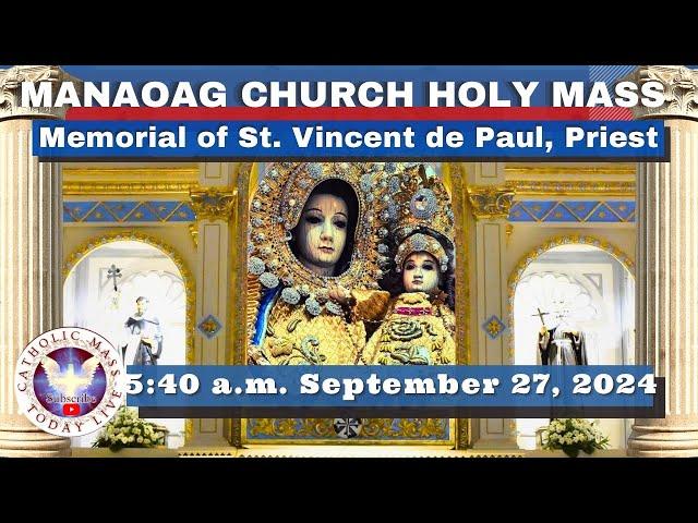 CATHOLIC MASS  OUR LADY OF MANAOAG CHURCH LIVE MASS TODAY Sep 27, 2024  5:41a.m. Holy Rosary