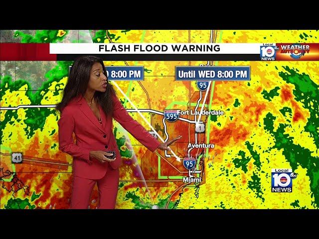 Here is your 5 p.m. weather update as heavy rain, flooding impacts South Florida