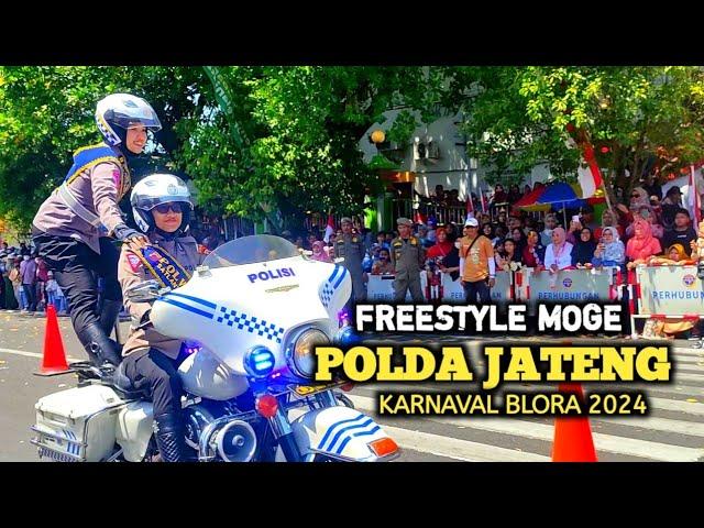 Polwan Keren..!! Freestyle Moge Bersama  Polwan Cantik Polda Jateng