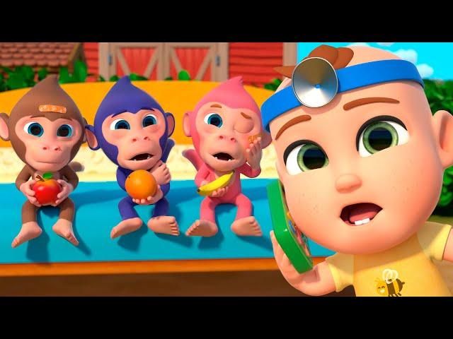 Five Little Monkeys | Jumping on the Bed | Newborn Baby Songs & Nursery Rhymes