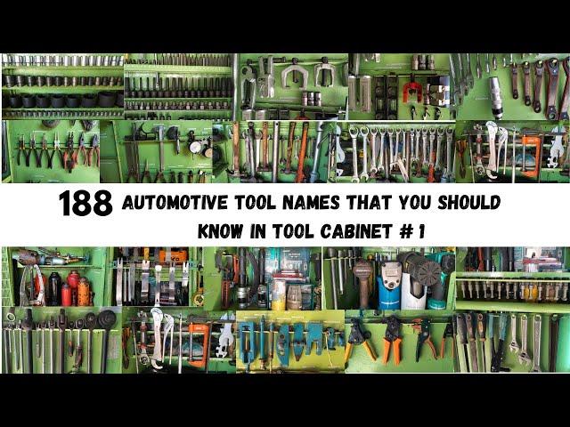 AUTOMOTIVE BASIC HAND TOOLS THAT YOU MUST KNOW | TOOL CABINET # 1 | TAT General Services