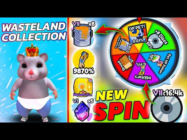 WASTELAND #2 I Spun Disc And Got Rare Items in Arm Wrestling Simulator (Roblox)!