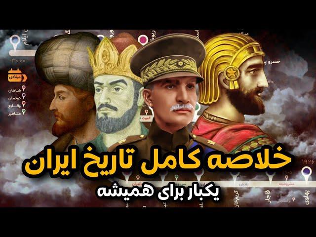 خلاصه و گزیده تاریخ ایران از تمدن عیلام تا انقلاب اسلامی در بیست دقیقه |  A Brief History of Iran