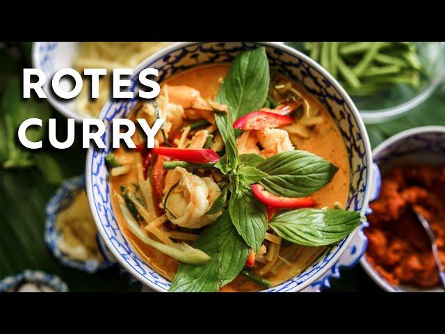 Rotes Thai Curry | Original Rezept aus Thailand von mir