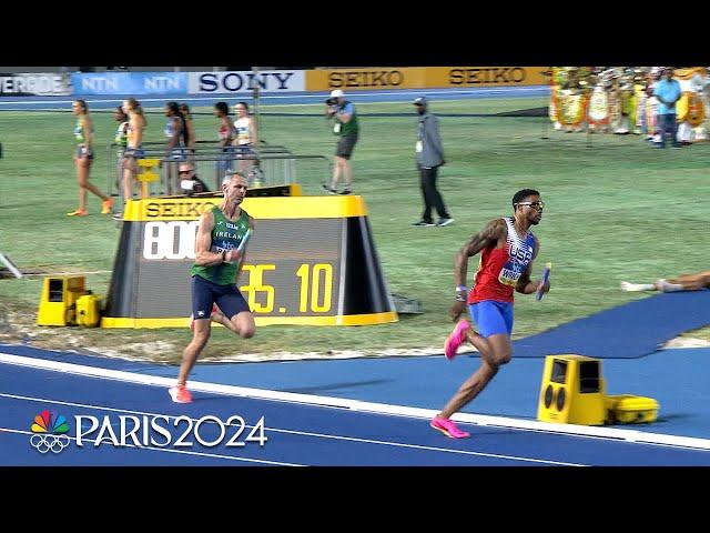 USA wins mixed 4x400m at World Athletics Relays, holding off Netherlands, Ireland | NBC Sports