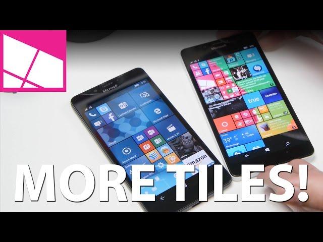 How to fit more the Live Tiles on Lumia 950