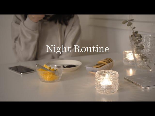 Night Routine | Cozy in the dark and cold winter in Finland | slow living