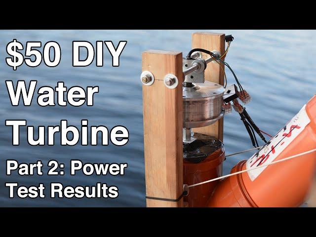 $50 Water Turbine-5 kilowatt hrs/day - Open Source, DIY