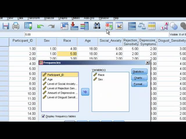 Frequencies and Descriptive Statistics