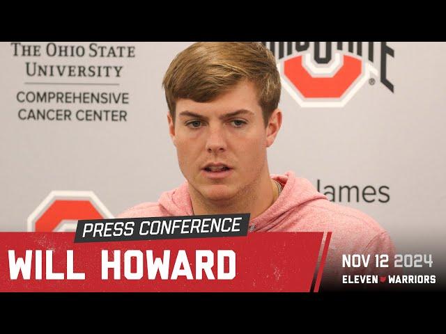 Will Howard discusses Ohio State's progression offensively, his growth under the coaching staff