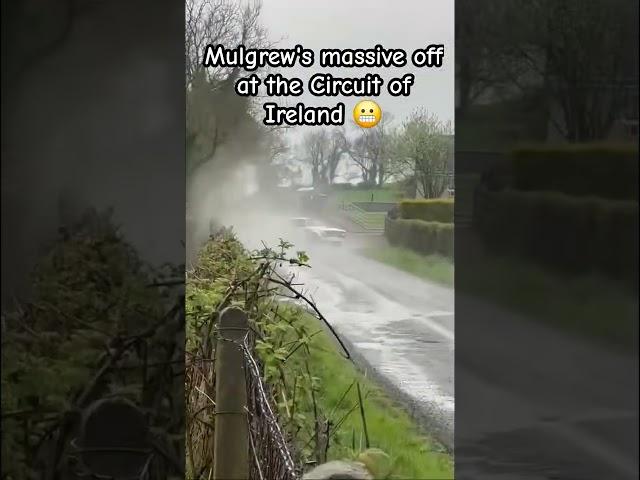 Mulgrew's massive off at Friday's Circuit of Ireland. #circuitofireland #rally #irishrally