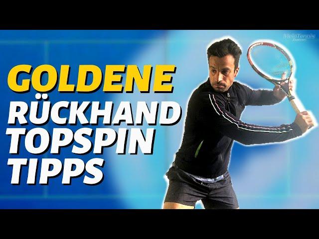 Meine BESTEN RÜCKHAND TOPSPIN TIPPS | MeinTennisGame.de