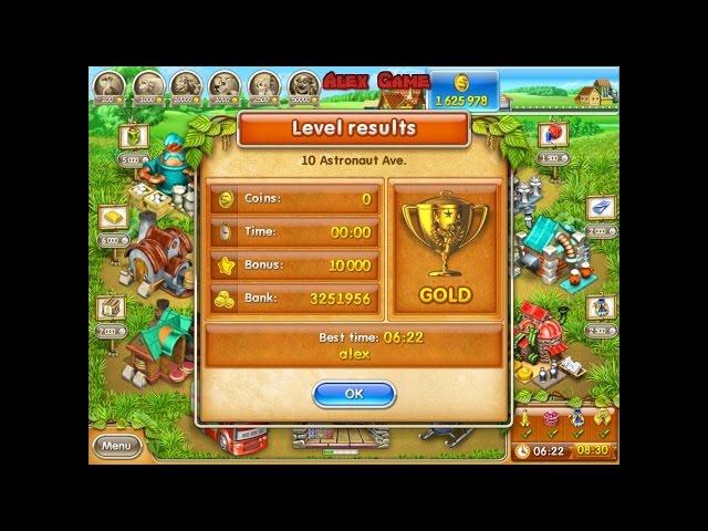 Farm Frenzy 3 Russian Roulette (10 Astronaut Ave) Веселая ферма 3 Русская Рулетка Космонавтов 10