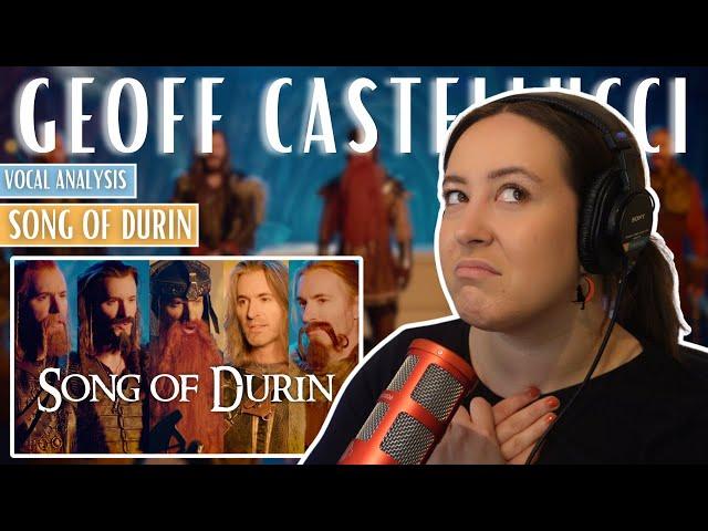 GEOFF CASTELLUCCI - Song of Durin | Vocal Coach Reaction (& Analysis) | Jennifer Glatzhofer