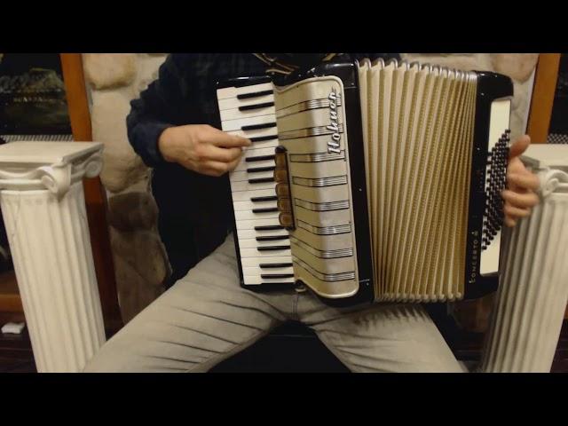 2805 - Black Gold Hohner Concerto III Piano Accordion LMM 34 72 $1199