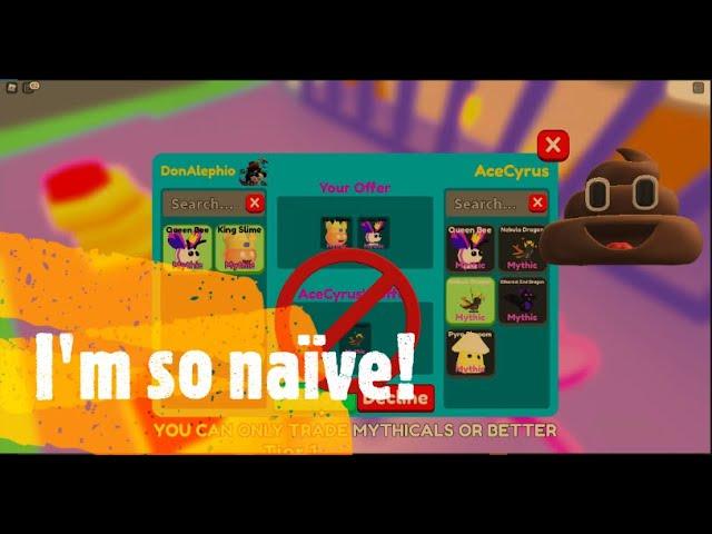 I got scammed in Pet Swarm by AceCyrus!
