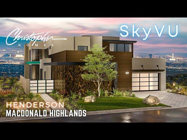 6,200ft Luxury Modern Masterpiece, SkyVu by Christopher Homes in MacDonald Highlands, Henderson, NV