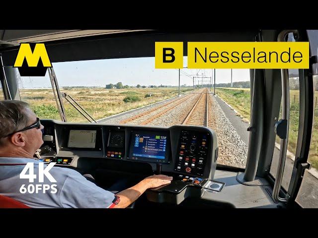 4K Metro Cabview |  RET Line B to Nesselande |  Rotterdam | Bombardier Flexity Swift HSG3