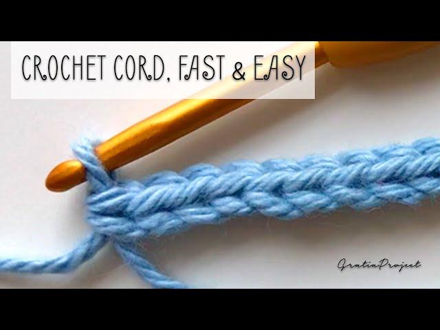 Crochet Cord Tutorial | Simple, Fast, Easy