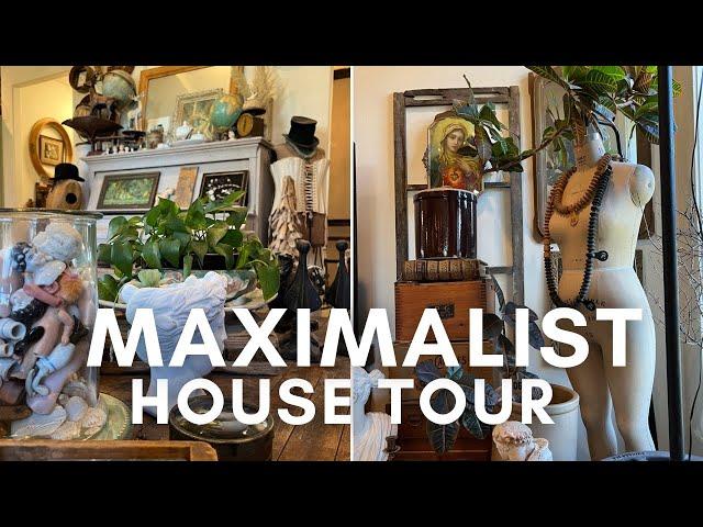 Maximalist House Tour | Ironstone, Antiques, Religious Decor