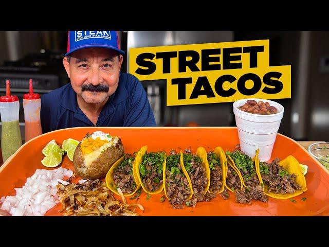 Easy Street Tacos Recipe - Taqueria Style Tacos de Bistec a la Plancha (Super Delicious)