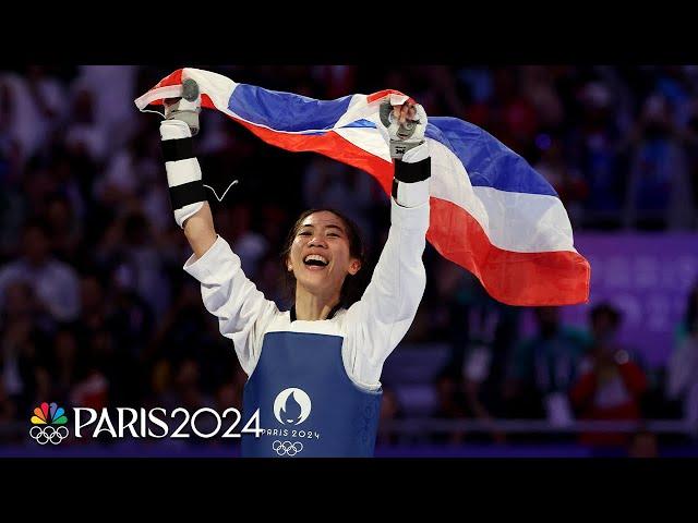 Panipak Wongpattanakit clutch in three round thriller to win gold | Paris Olympics | NBC Sports