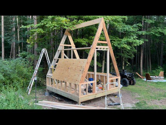 Building a Cozy Tiny A-Frame Camper: Framing and Insulating (Part 2)