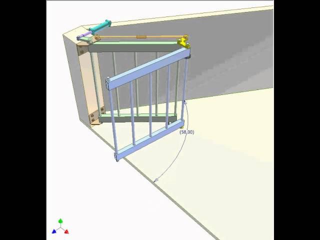 Bi-folding gate 1