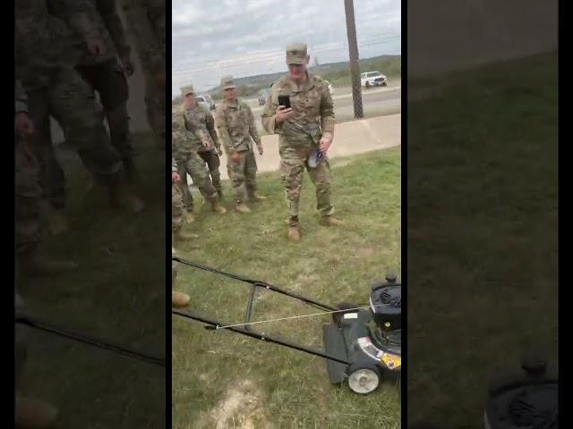#lawncare This how you get the grass cut before 1700 release  #army #fypシ #mer