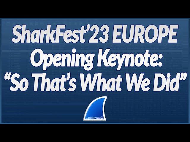 SF23EU Keynote - So That's What We Did