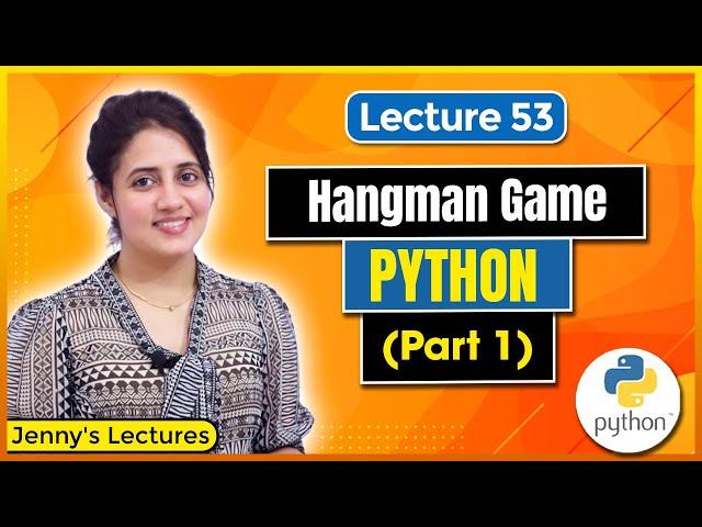 Hangman Game for beginners |Introduction | Python Project for beginners #lec53