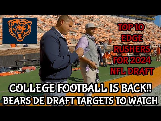 Bears Draft Targets || Top 10 DE Pass Rushers 2024 NFL Draft || #bears