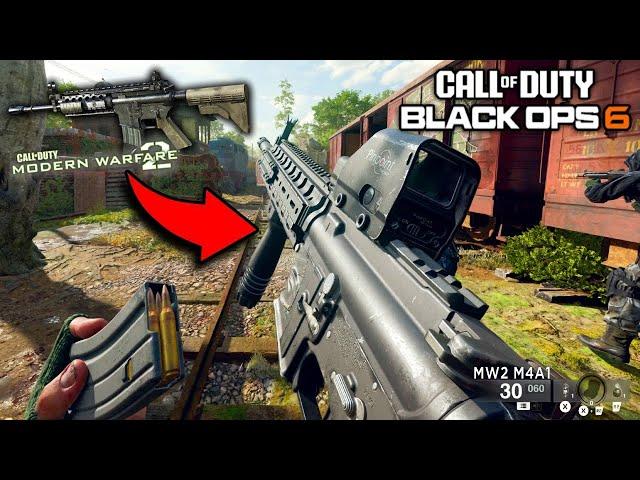 Classic MW2 OG M4A1 Recreation Gunplay in Black Ops 6 BETA Gameplay